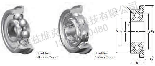 NHBB SSRIF-6632ZZ 深溝球軸承圖紙