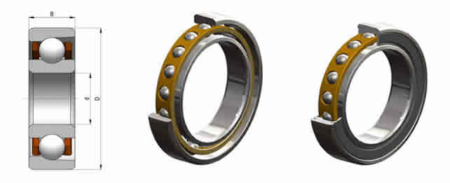 德國HQW角接觸球軸承C30X2702H圖紙