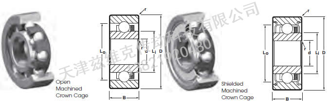 NHBB SSL-1680 向心軸承圖紙