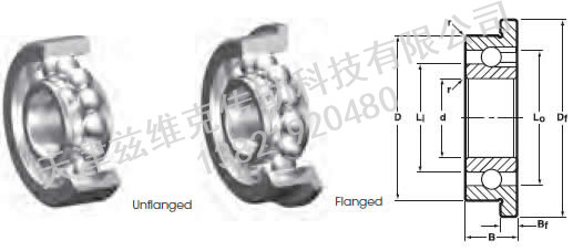 NHBB SSRI-6632F 深溝球軸承圖紙