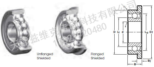 NHBB SSRI-6632ZZF 深溝球軸承圖紙